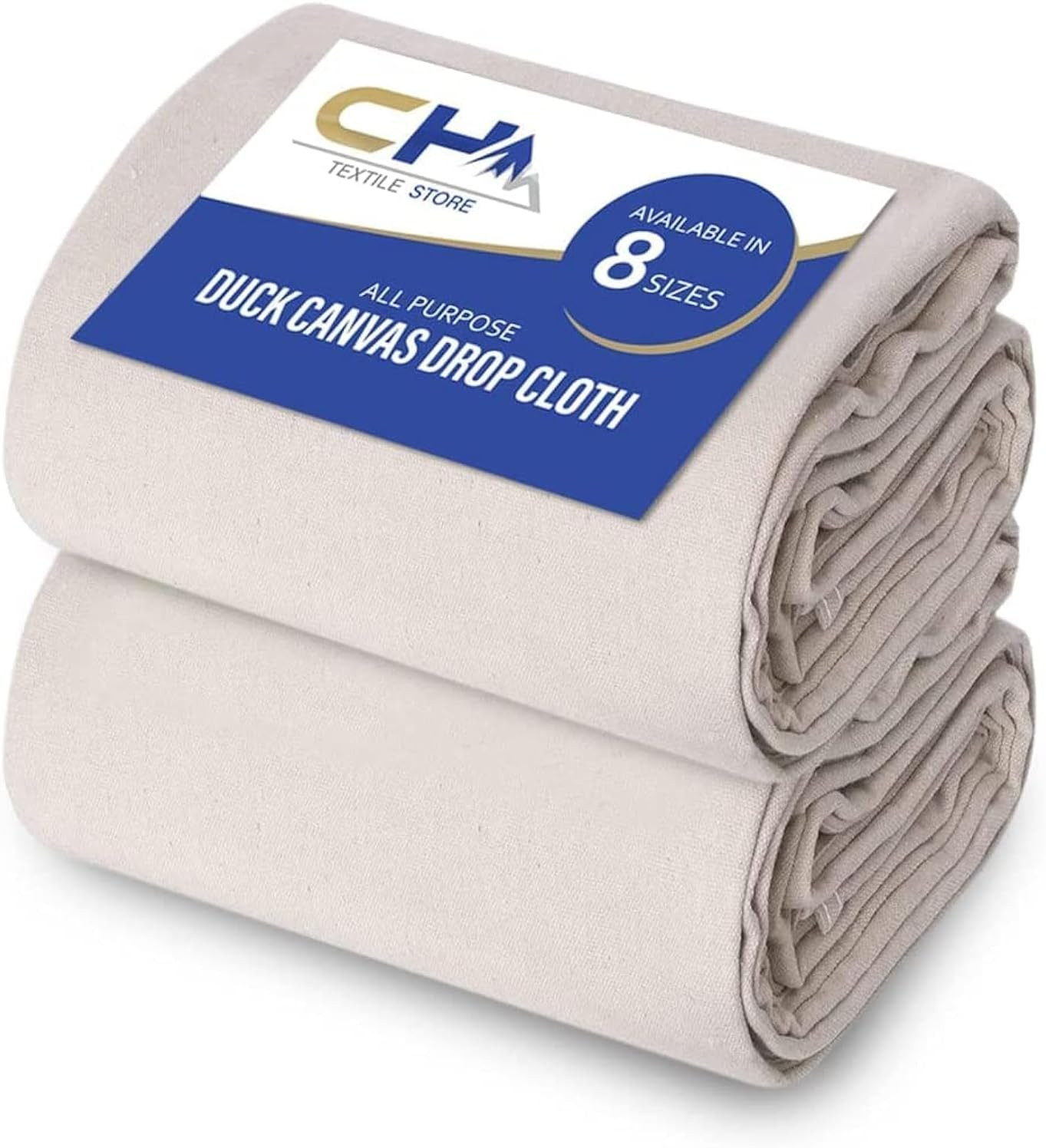 Canvas Painters Drop Cloth (Size 9 X 12 Feet - Pack of 1,2) - Pure Cotton Paint