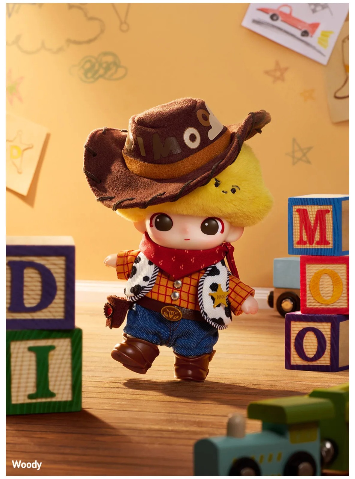 POP MART DIMOO WORLD x PIXAR Series Vinyl Plush Doll Pendant Figure NEW Open Box